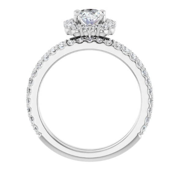 Diamond engagement ring set