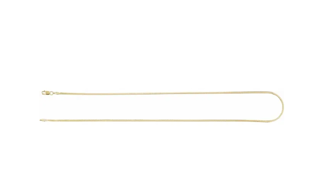 Gold Herringbone Chain Necklace