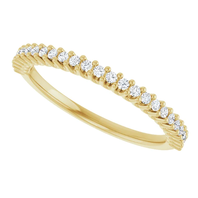 14K Yellow 1/5 CTW Lab-Grown Diamond Anniversary Band