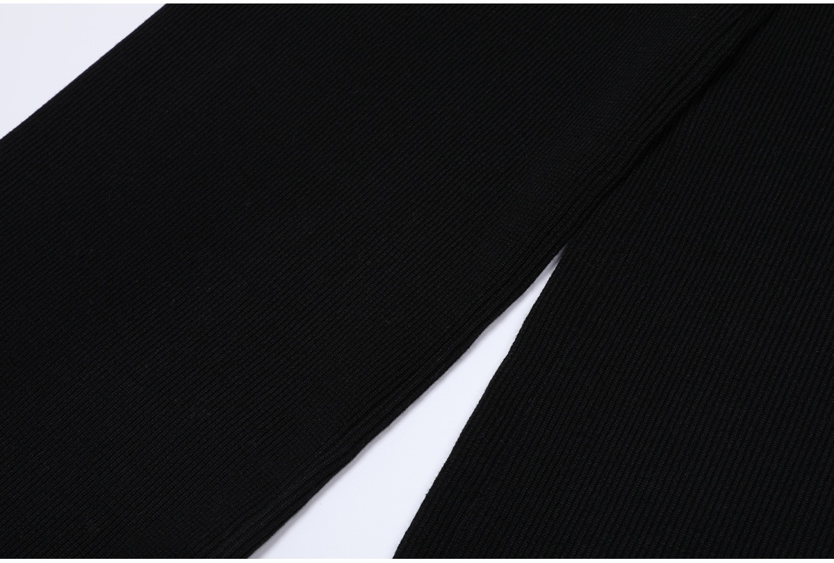 By Elegant Plaid Knit Cardigan Jacket and Matching Pants Set