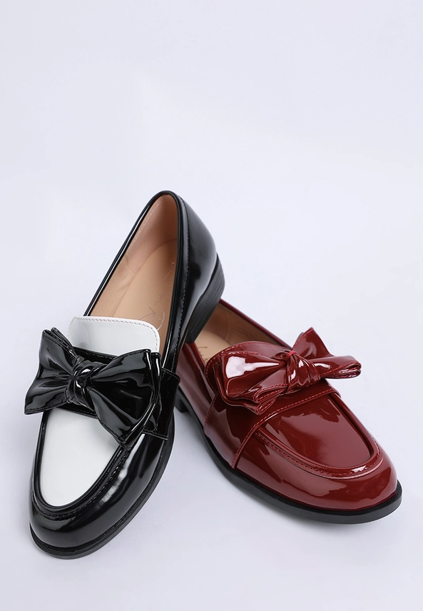 Araminta Classic Chunky Bow Loafers