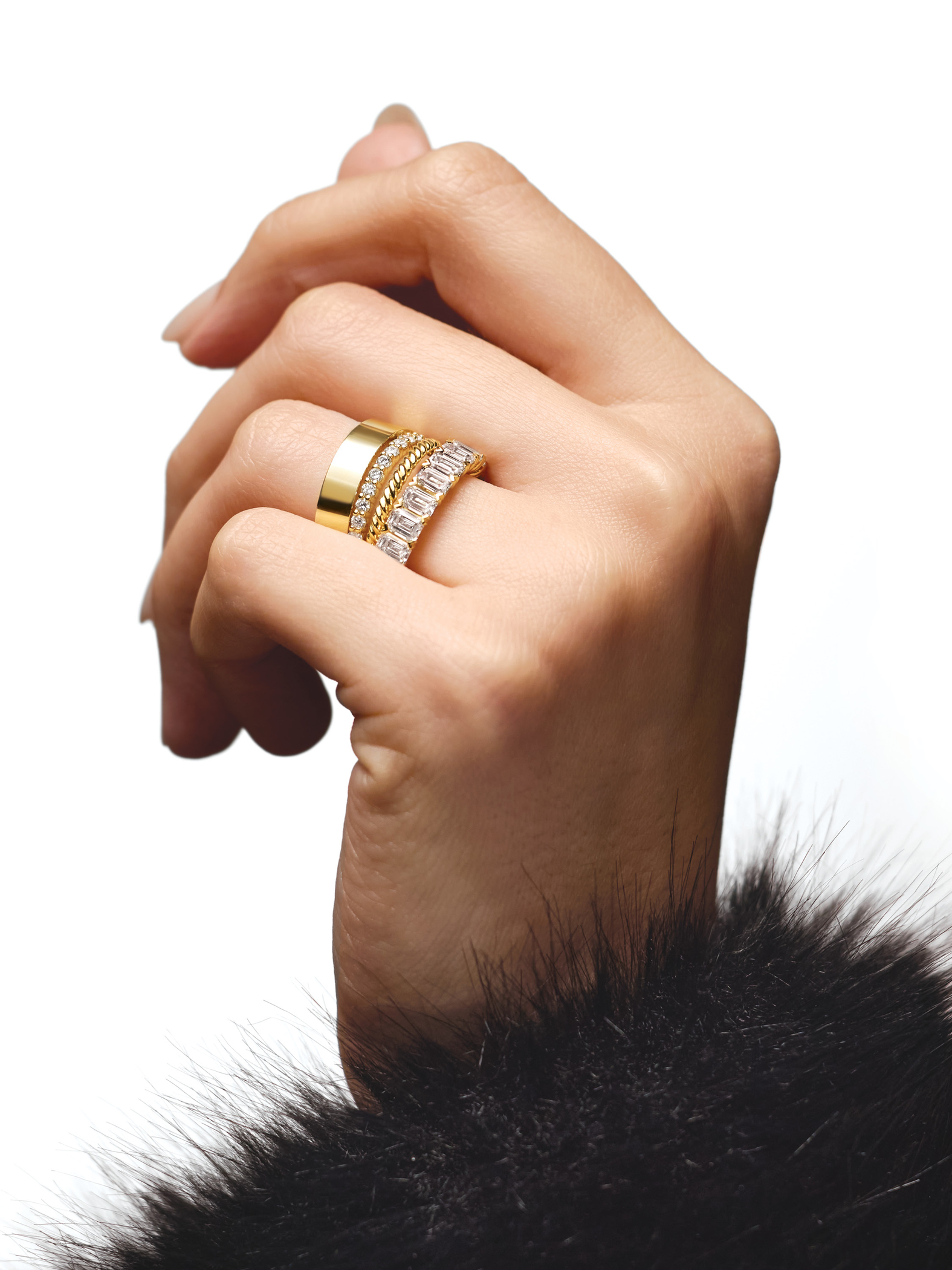 Gold Diamond Eternity Band