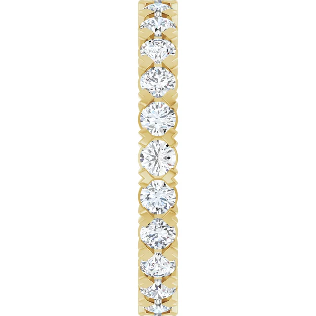 Gold Diamond Eternity Band