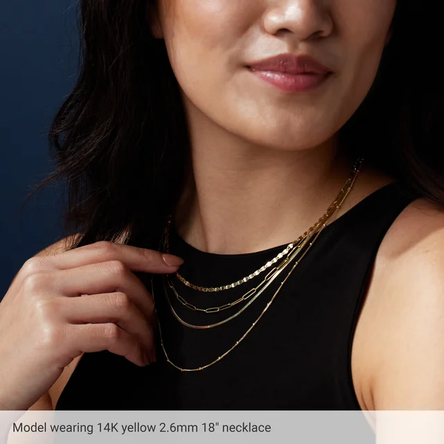 14K Yellow Gold 2.6mm Necklace