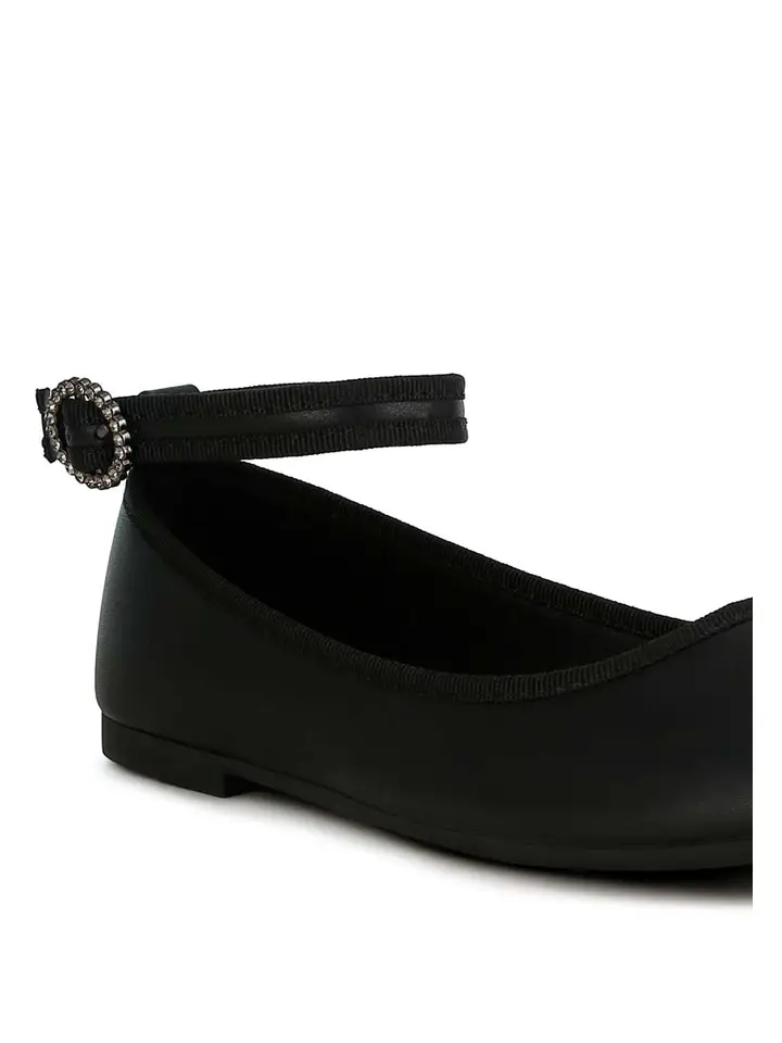 Danseur Ankle Strap Detail Ballet Flats