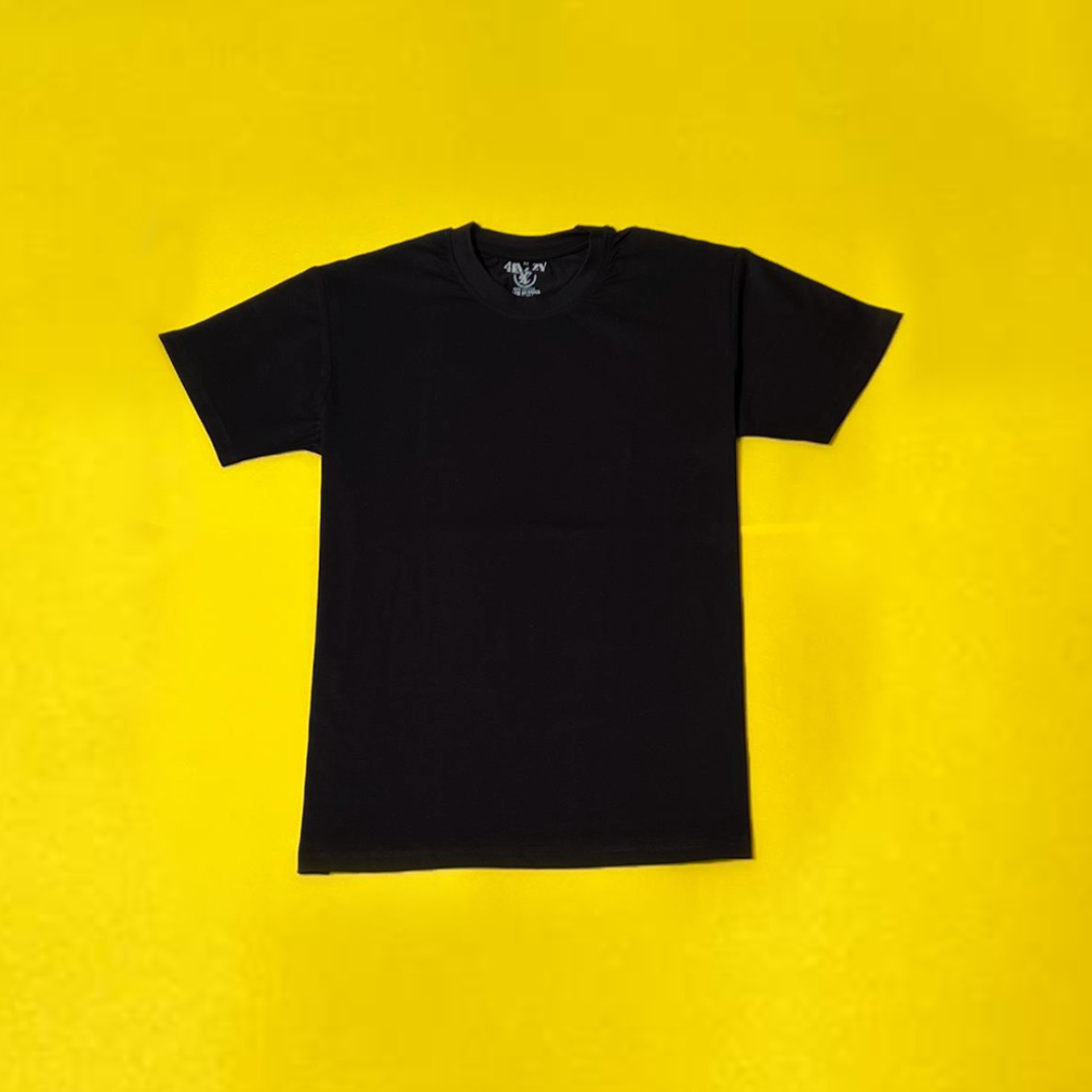 Black Cotton T-Shirt