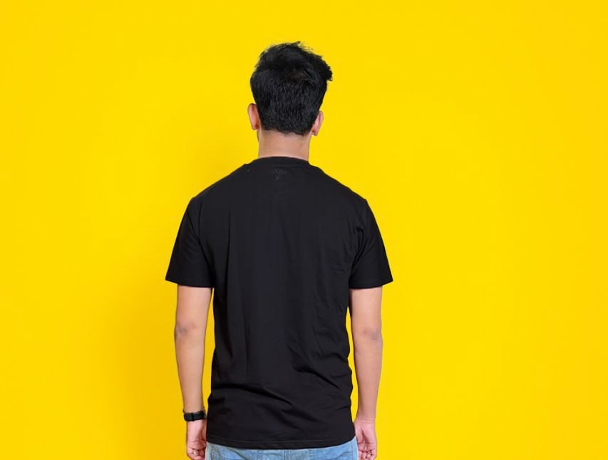 Black Cotton T-Shirt