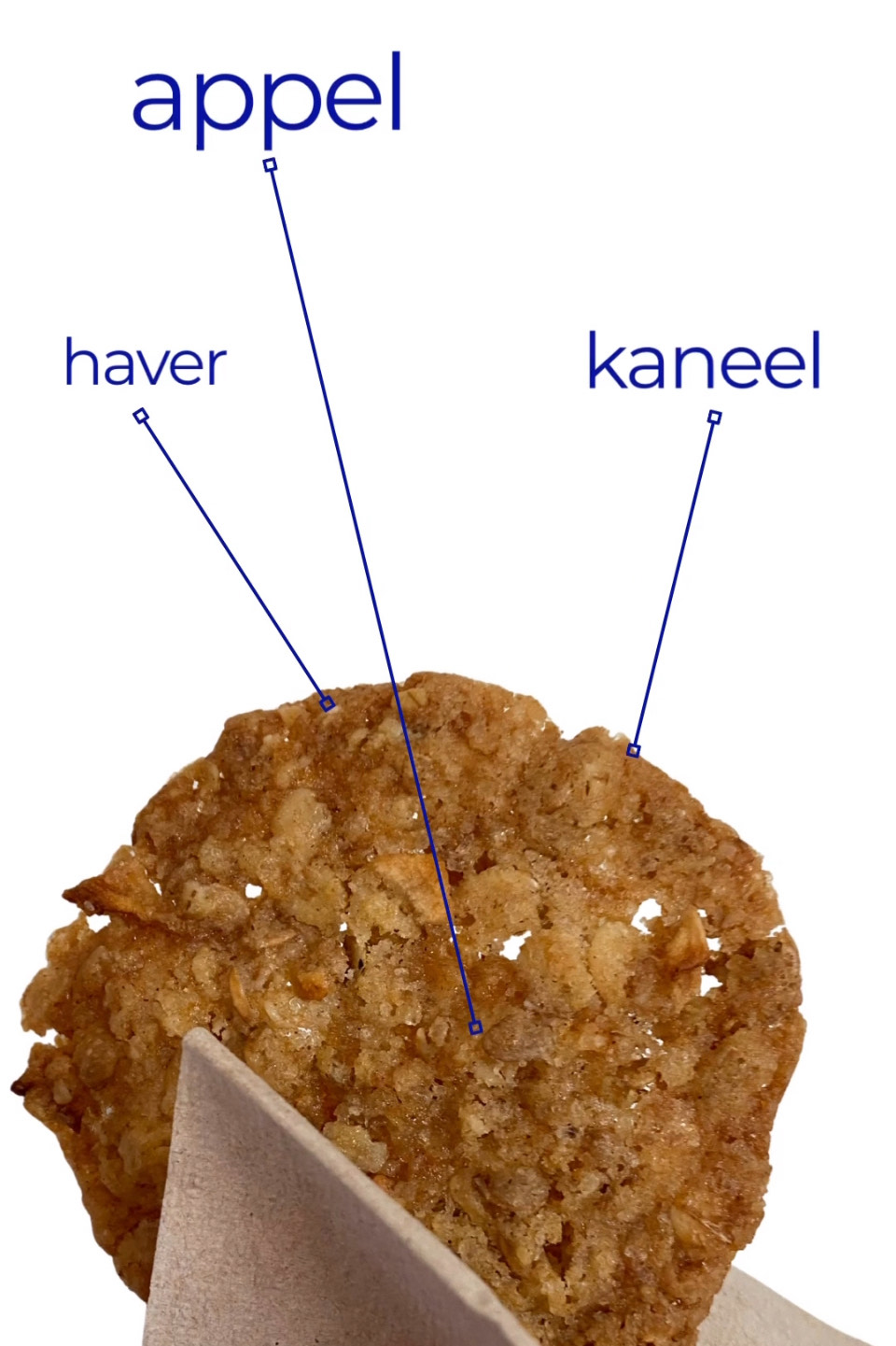 Koekje met appel, haver en kaneel 