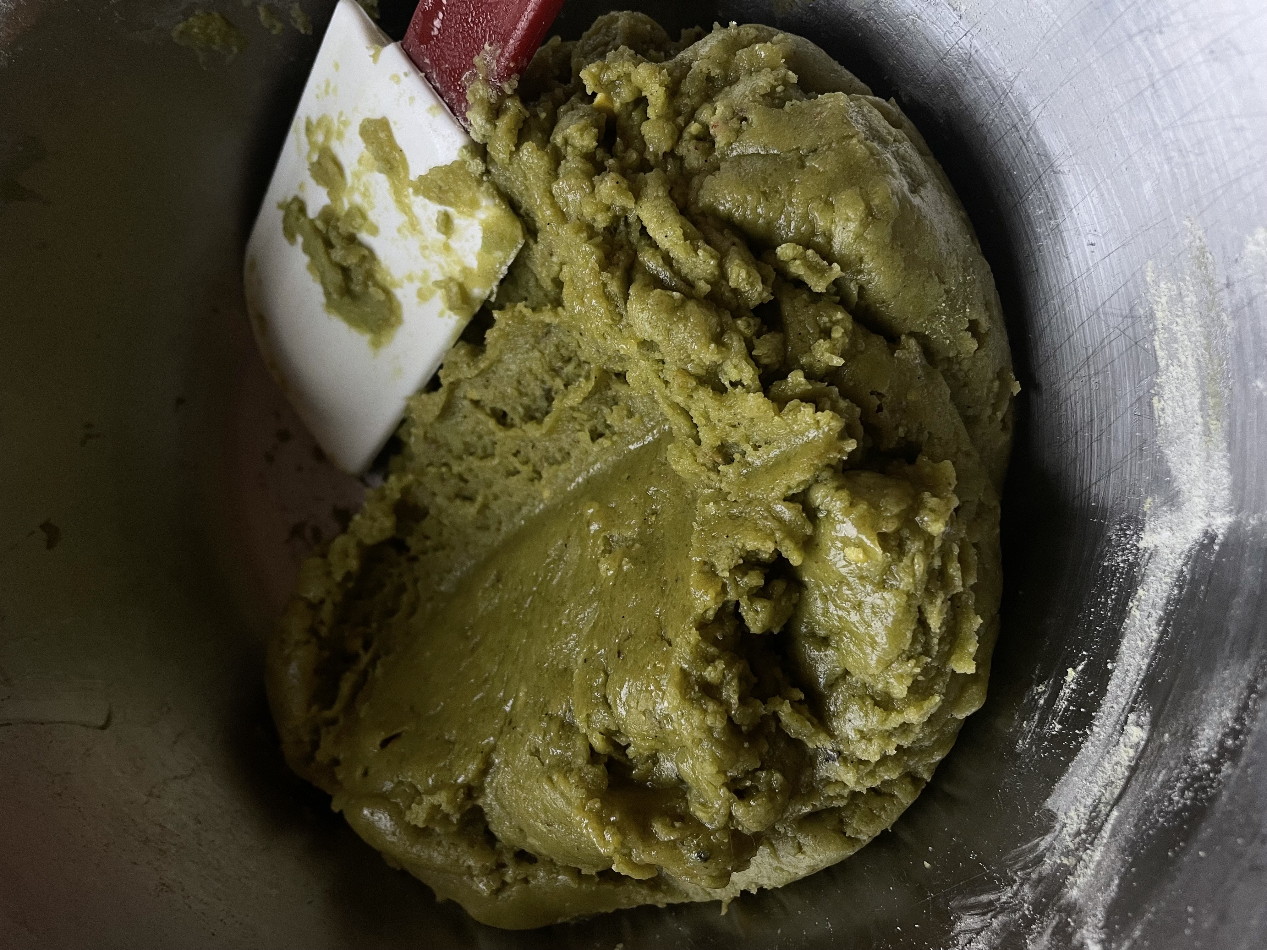 Matcha, pistache, witte chocolade koekjes 100 gram