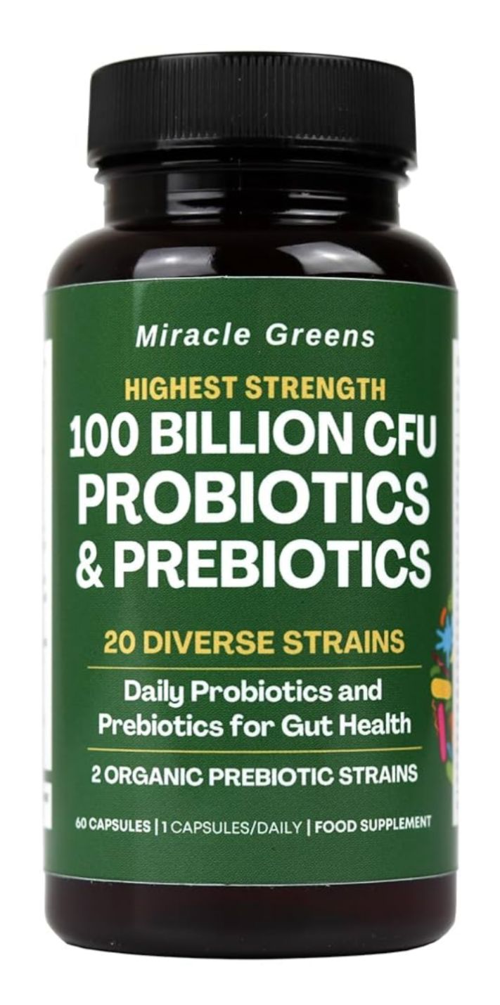 Probiotiques et prébiotiques 100 milliards CFU