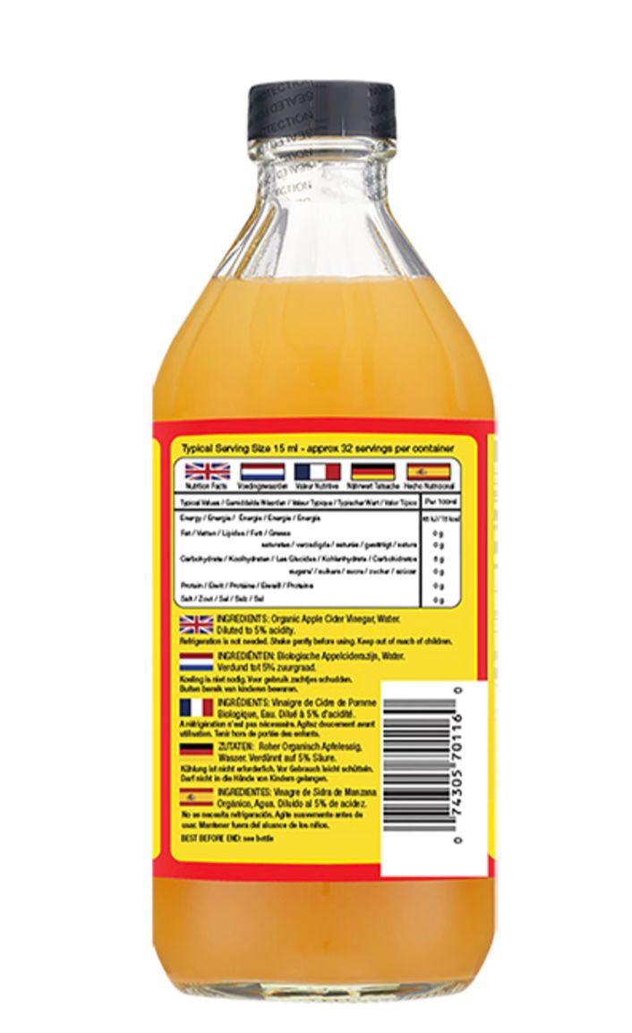 Vinaigre de cidre de pomme Bragg