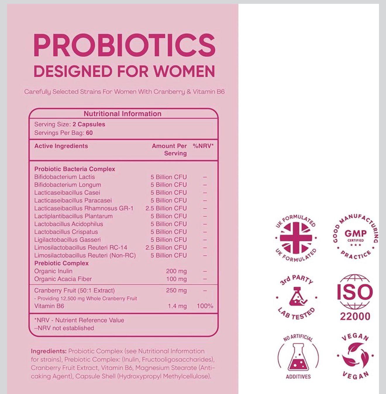 Probiotiques pour Femmes