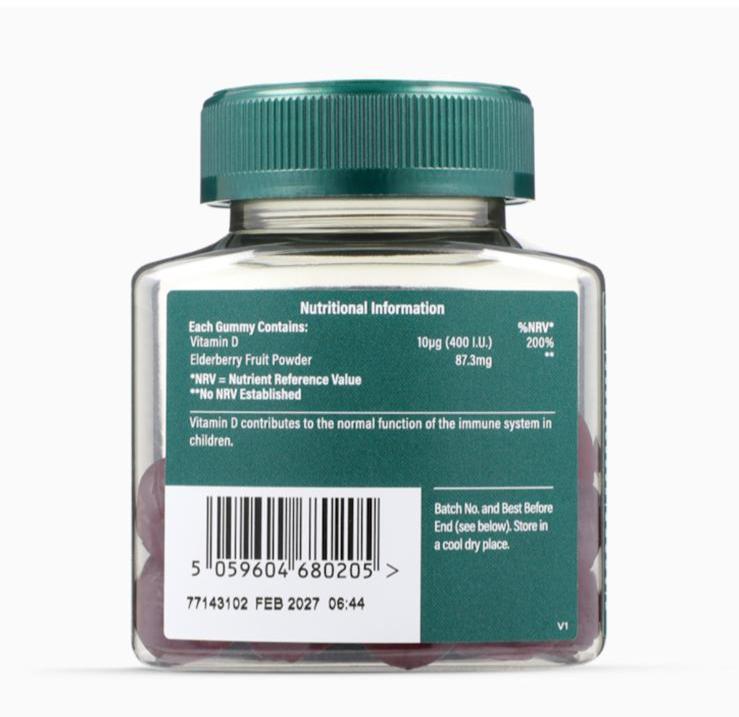 Gummies de vitamine D2 10µg