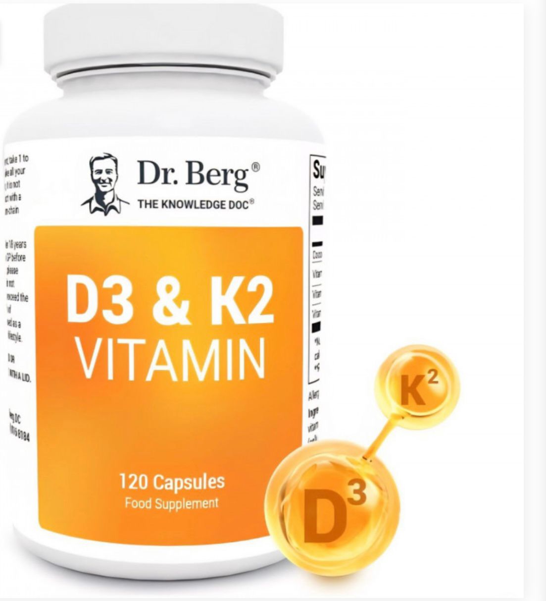 Vitamine D3 et K2 Dr. Berg