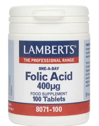 Acide folique 400 µg Lamberts