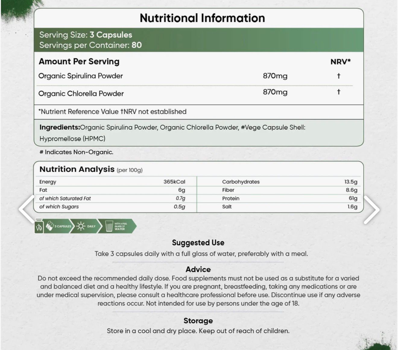 Spiruline et Chlorella Bio