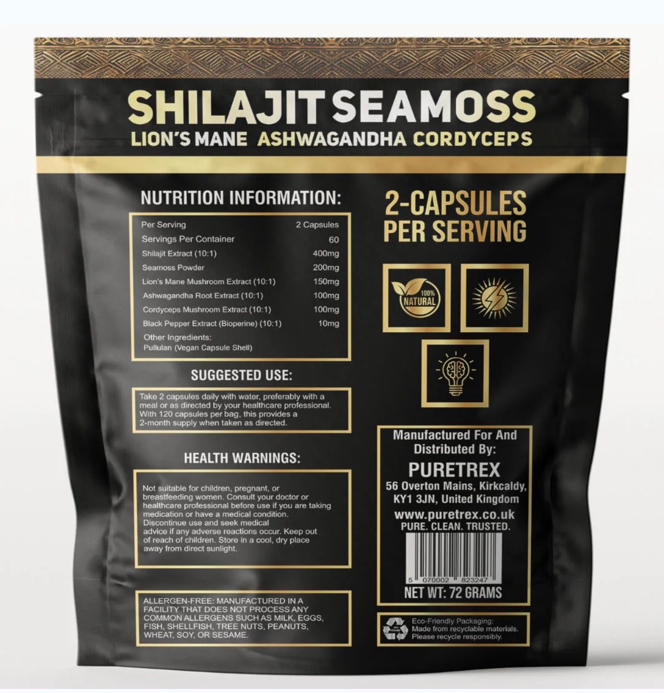 Shilajit Seamoss Puretrex