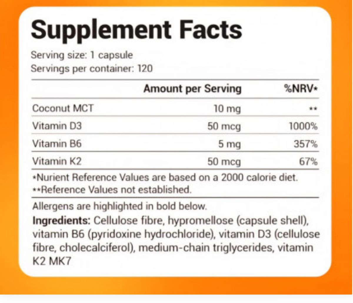 Vitamine D3 et K2 Dr. Berg