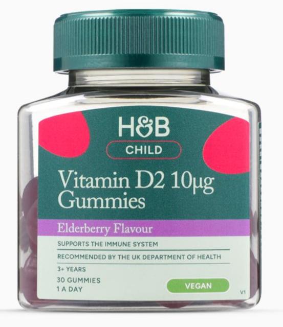 Gummies de vitamine D2 10µg