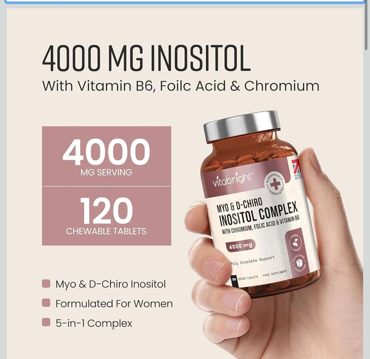 Complexe Inositol MYO & D-Chiro