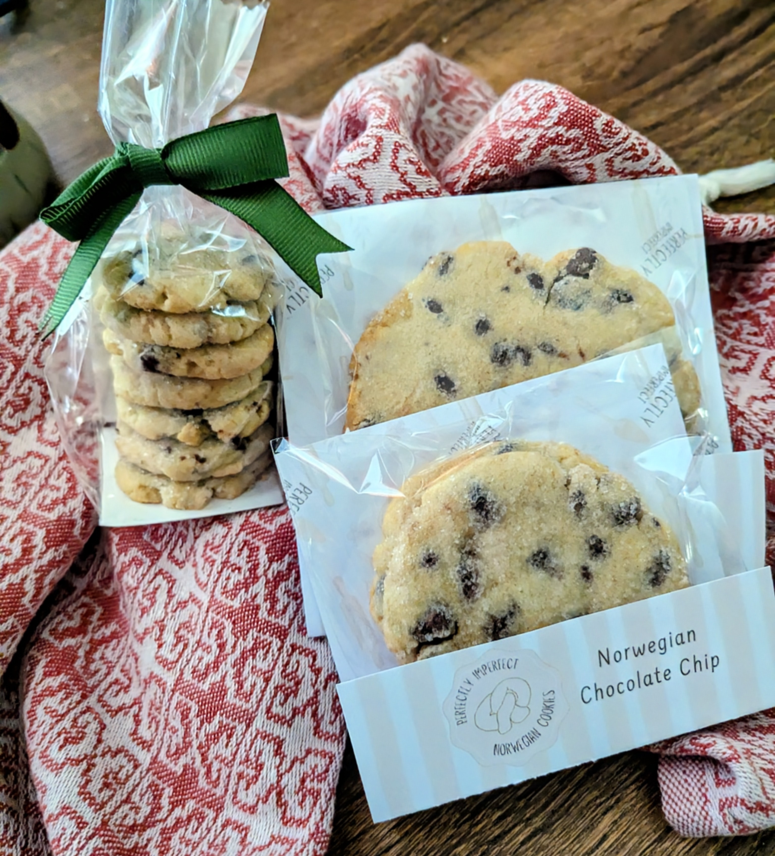 one dozen Norwegian Chocolate Chip Cookies