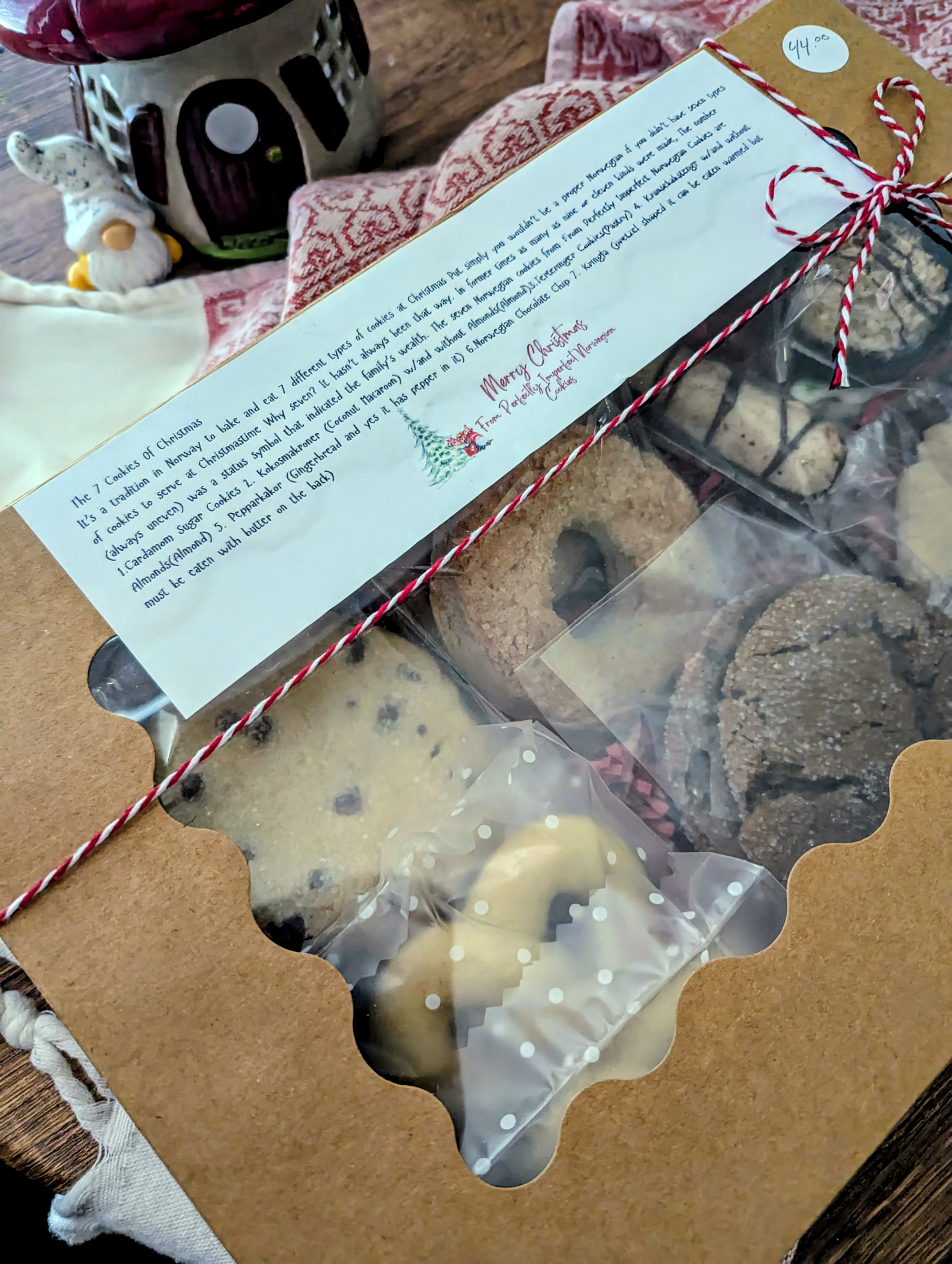 the Norwegian the seven Cookies of christmas Gift Box