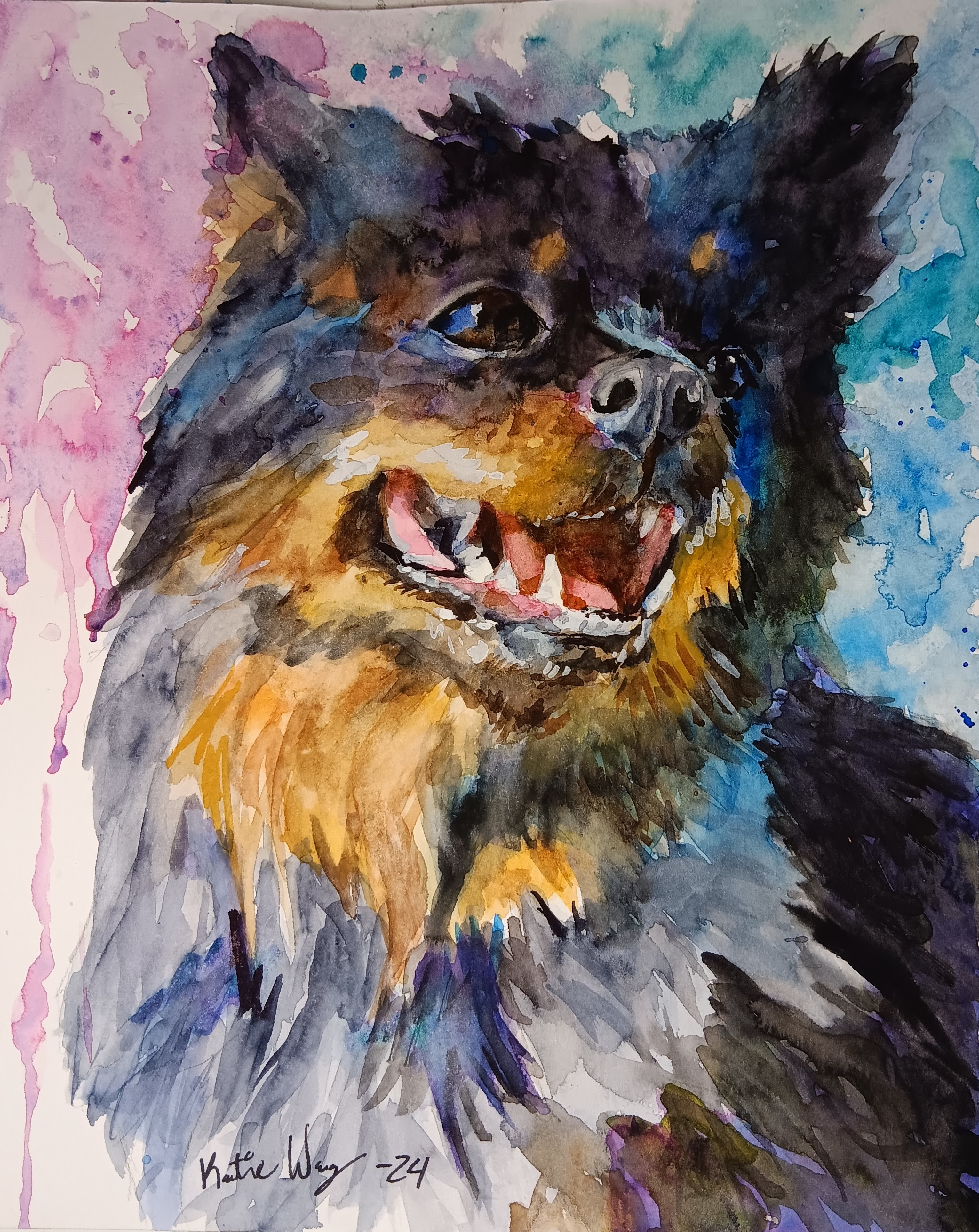 Custom Watercolor Pet Portraits