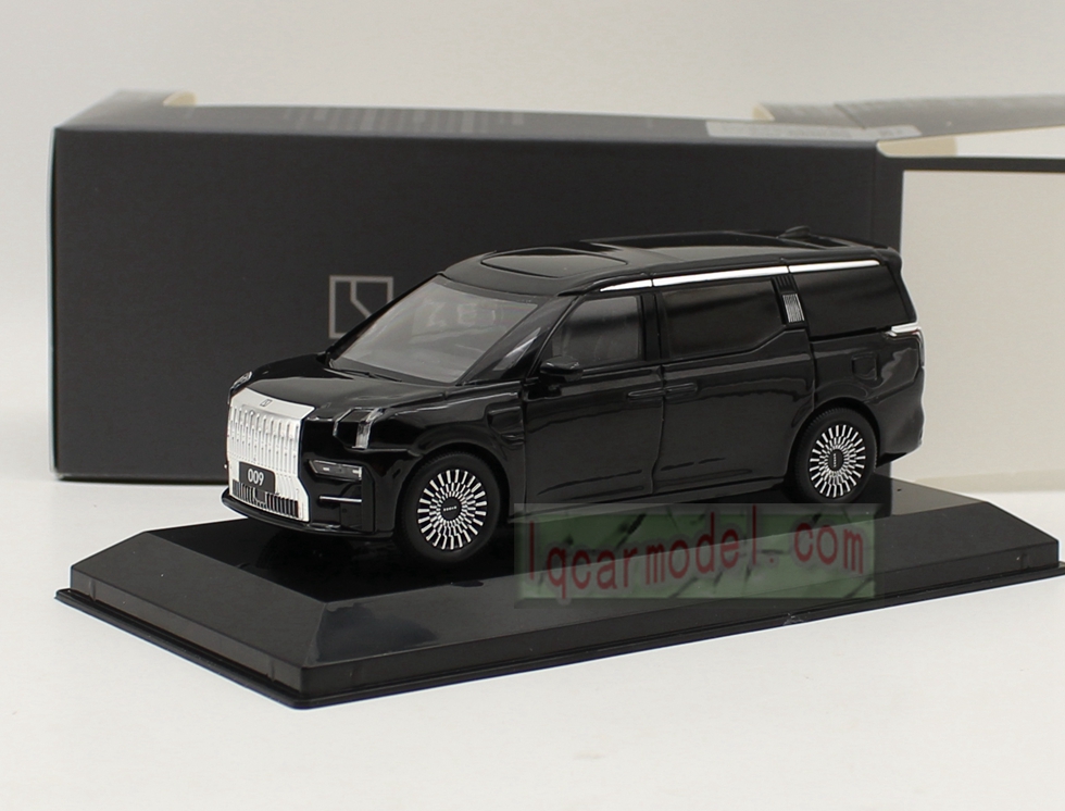 1/43 Scale Zeekr 009 MPV Diecast Car Model Black Color