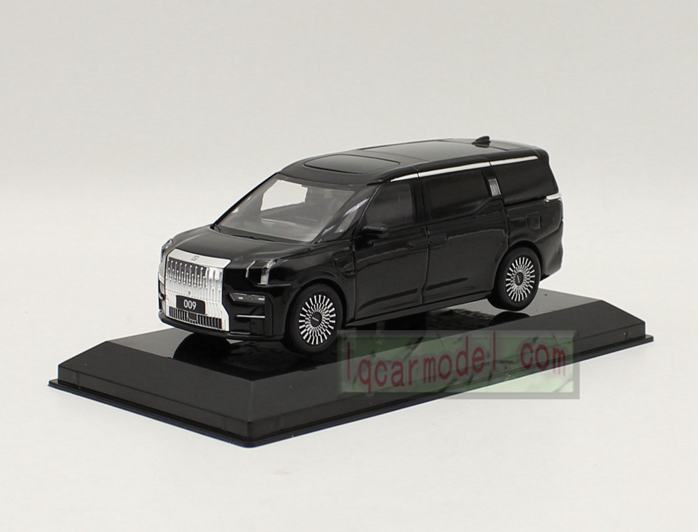 1/43 Scale Zeekr 009 MPV Diecast Car Model Black Color