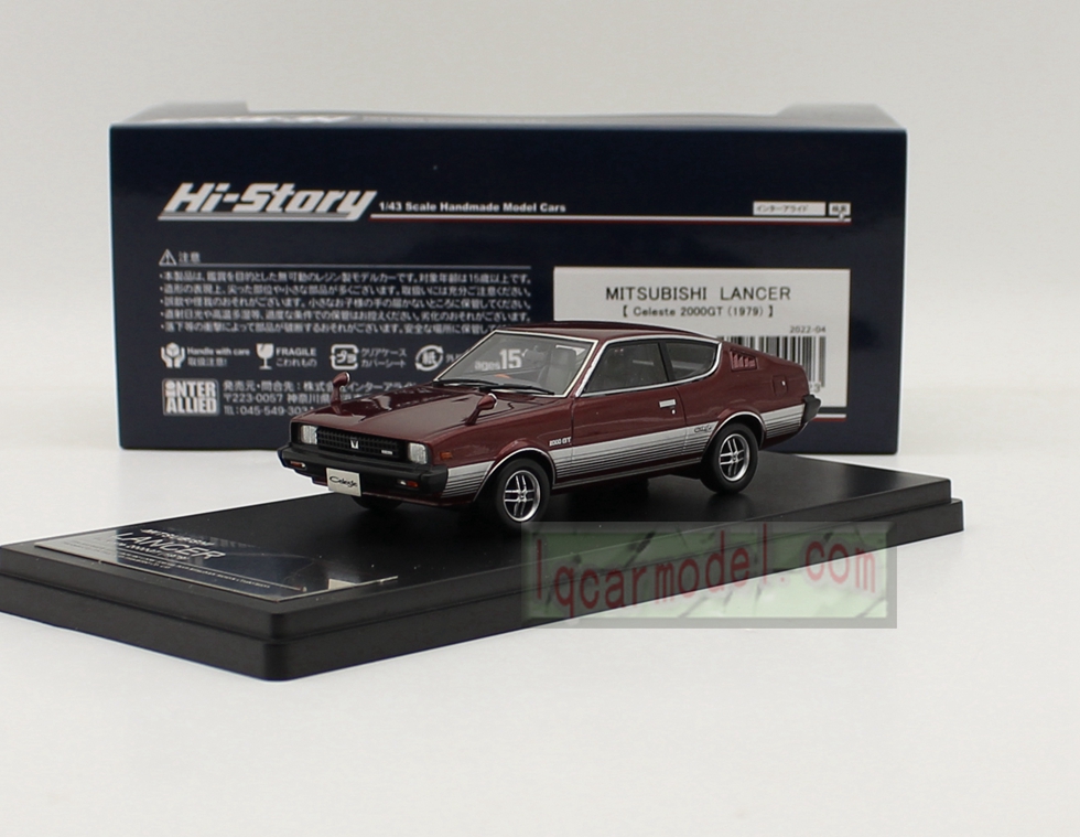 1/43 HI STORY MITSUBISHI LANCER Celeste 2000GT 1979 HS357 RE Resin model 