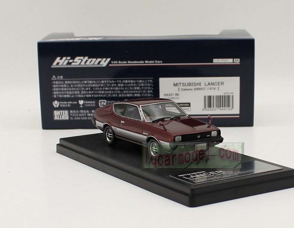 1/43 HI STORY MITSUBISHI LANCER Celeste 2000GT 1979 HS357 RE Resin model 