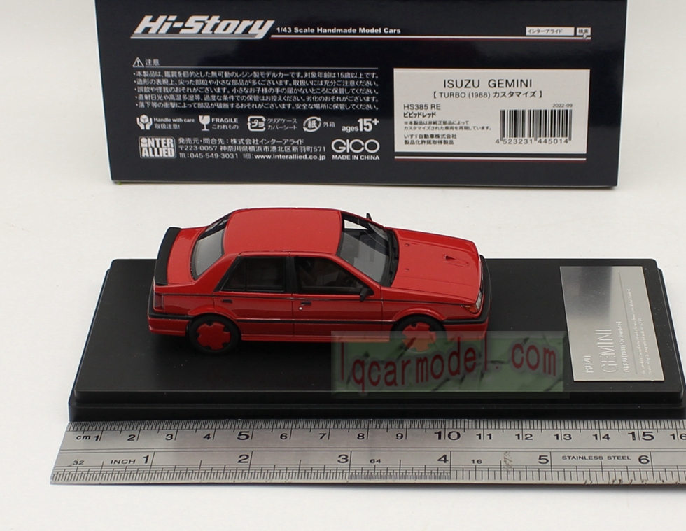1/43 HI STORY ISUZU GEMINI TURBO 1988 HS385 RE Resin model 