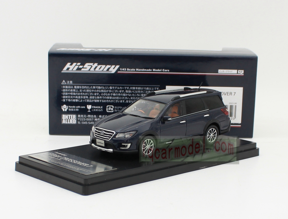 1/43 HI STORY 2015 SUBARU EXIGA CROSSOVER 7 HS427 BL blue Resin car model 