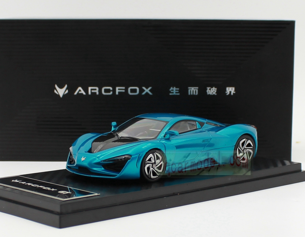 1/43 Scale ARCFOX-GT DIECAST Car model blue color
