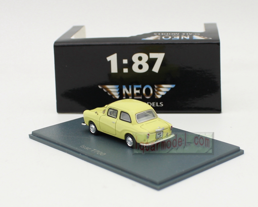1/87 NEO HO Scale Resin Model Isar T700 Yellow 
