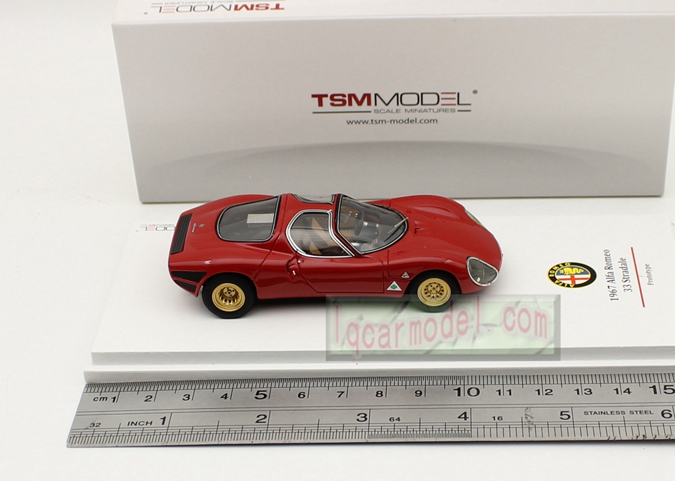 1/43 TSM Model ALFA ROMEO 33 Stradale 1967 Prototype TSM124308 Resin car model