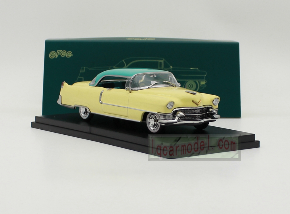 1/43 Scale GFCC 1955 Cadillac Coupe Deville Car model Diecast Yellow&Green 