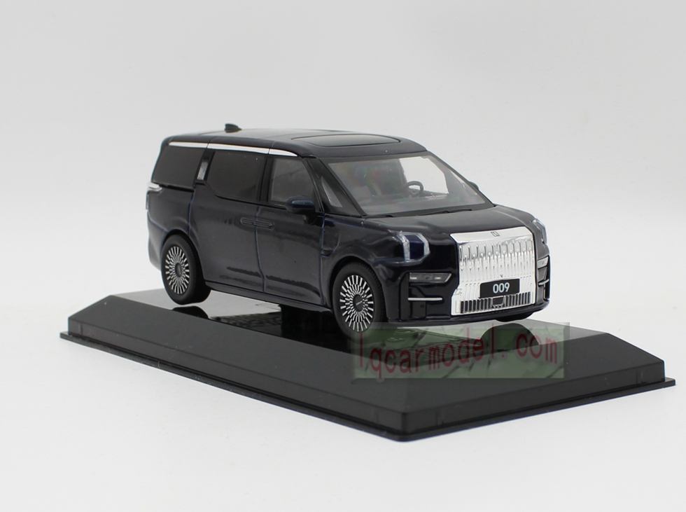 1/43 Scale Zeekr 009 MPV Diecast Car Model dark blue Color