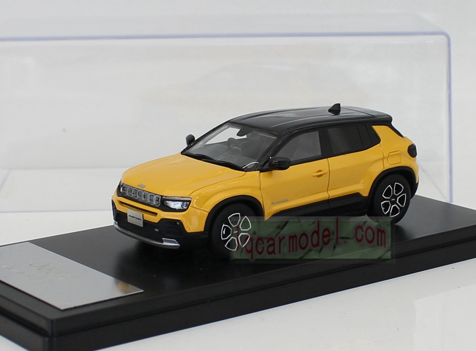 1/43 JEEP AVENGER 2023 Pure electric SUV Yellow Car model Resin (No paper box ) 