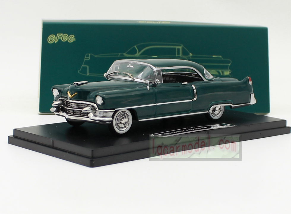 1/43 Scale GFCC 1955 Cadillac Coupe Deville Car model Diecast Green color