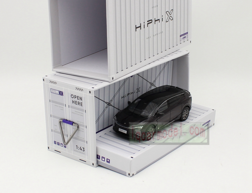 1/ 43 Scale Hiphi X Pull Back car Model Diecast Dark Purple color