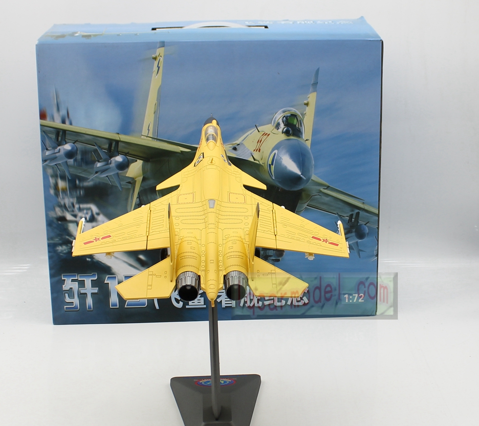 1/72 China J15 J-15 SU33 Fighter Aircraft Metal Die cast Model Yellow 
