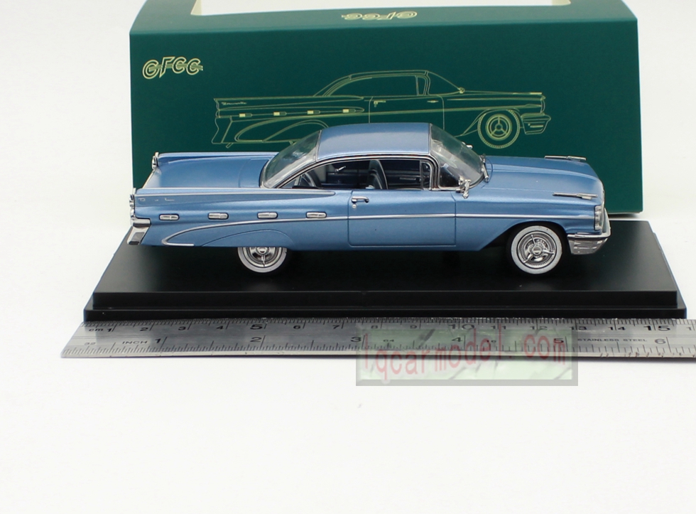 1/43 Scale GFCC 1959 PONTIAC BONNEVILLE HARDTOP Car model Diecast blue color
