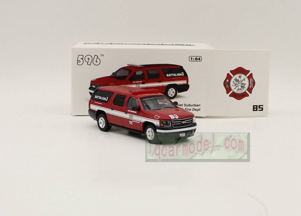 1/64 Scale CHEVROLED SUBURBAN LOS ANGELES CITY CA FIRE DEPT Car model Diecast
