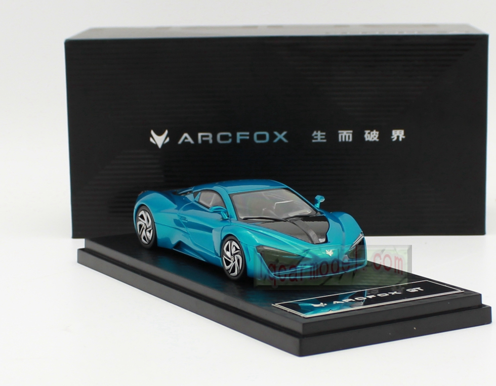 1/43 Scale ARCFOX-GT DIECAST Car model blue color