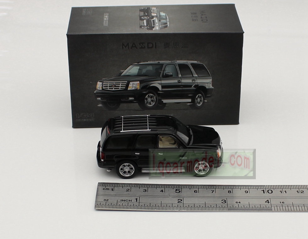 1/ 64 Masdi Cadillac 2005 Escalade SUV Metal Car Model Diecast Black 