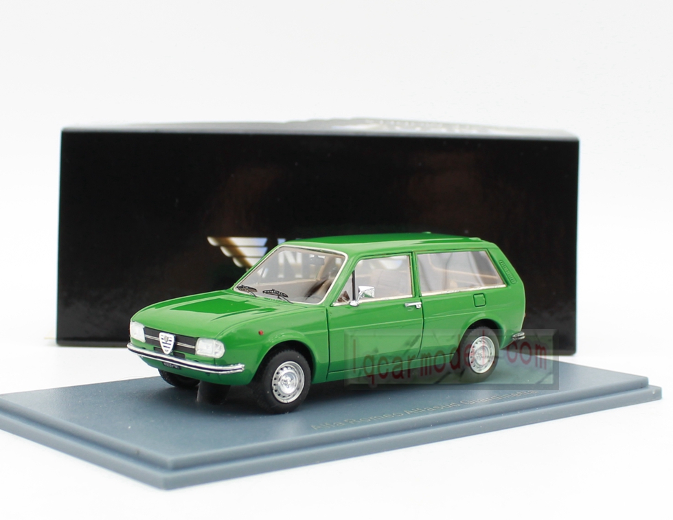 1/43 Scale NEO ALFA ROMEO ALFASUD GIARDINETTA Green Resin Car model 