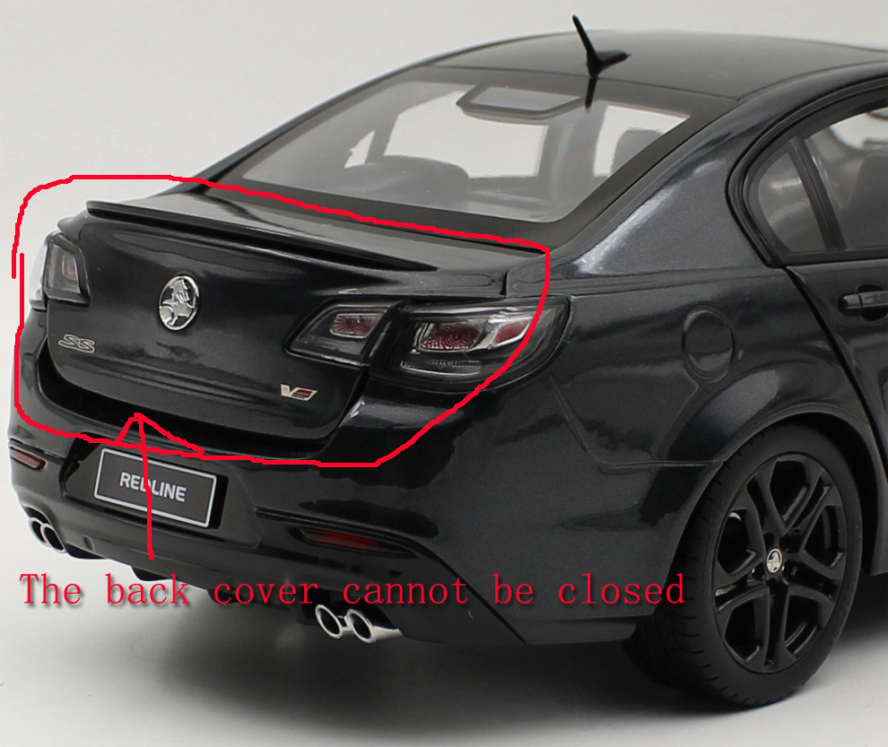 1/18 Scale BIANTE 2017 HOLDEN VFII COMMODORE SSV REDLINE SON OF A GUN B182717D Flaw