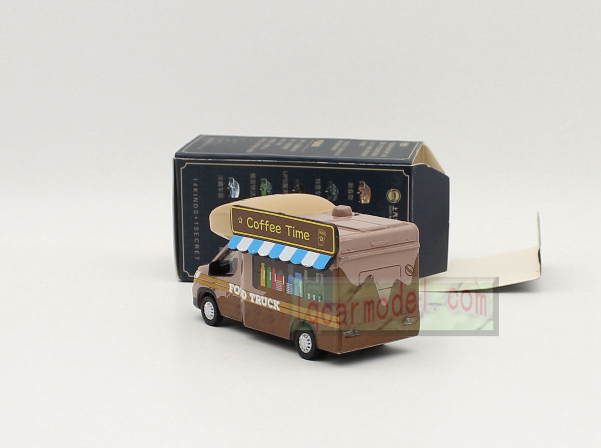 1/64 Scale MAXUS V90 Coffee Time Food Truck Car model diecast  