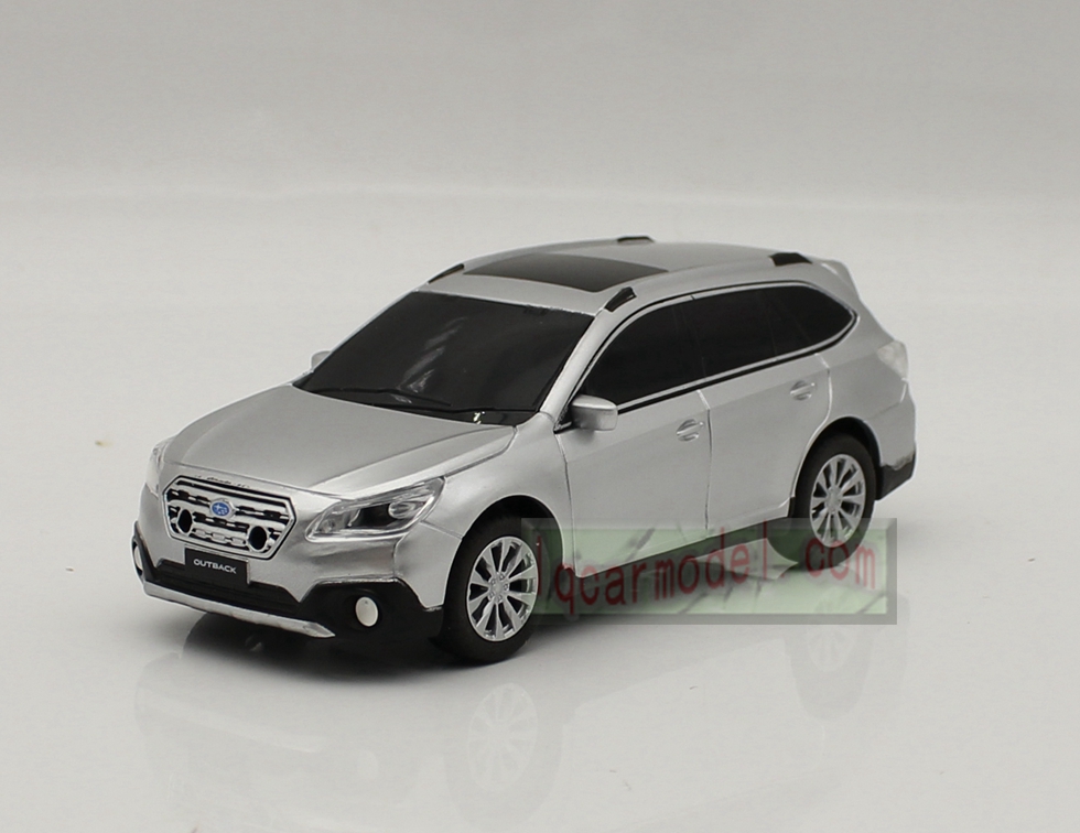1/40 Dealer version Subaru Outback Eyesight car toy Plastic silver /No box  Flaw